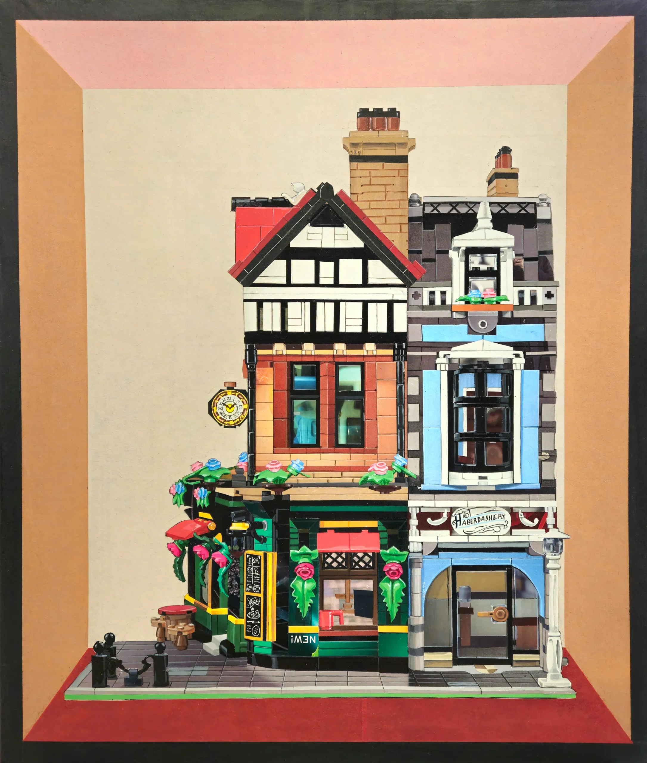 신연진, 〈wishlist-3〉, Mixed media on canvas (magazine, korean paper), 60.6×72.7cm, ₩2,400,000