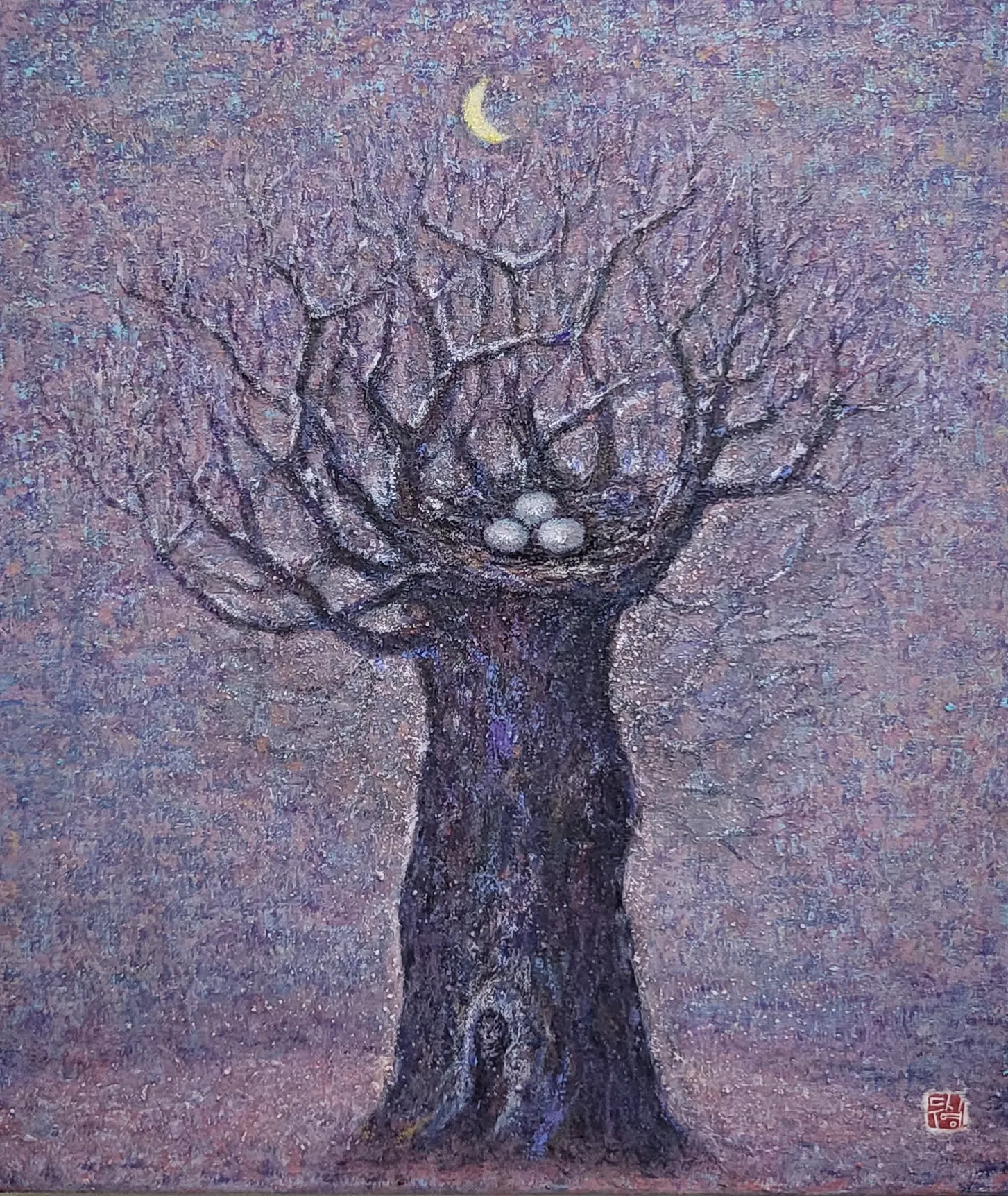 두시영, 〈아리랑- 생명의 노래-〉, 캔버스에 아크릴릭, 45.5x53cm, ₩4,000,000