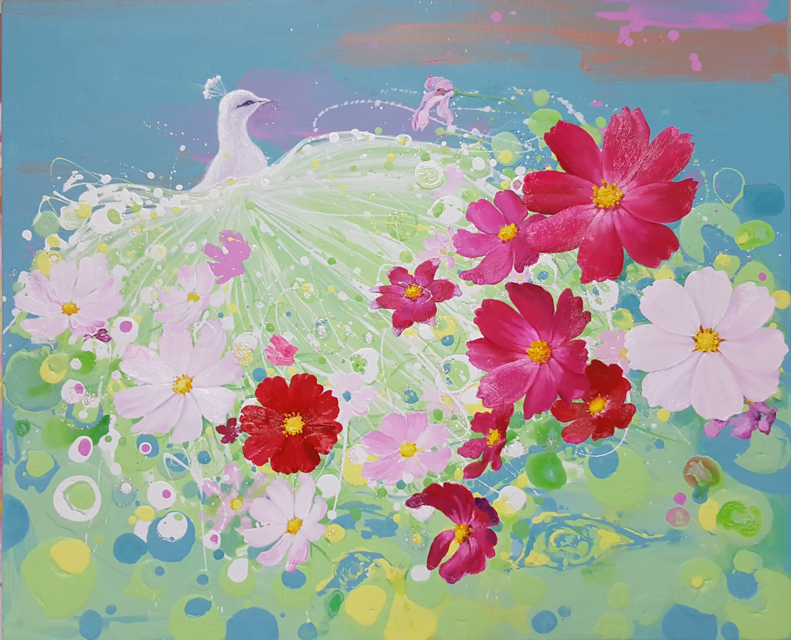 황정경, 〈swap20F아크릴혼합〉, 캔버스에 아크릴화, 72.7x60.6cm, ₩1,600,000