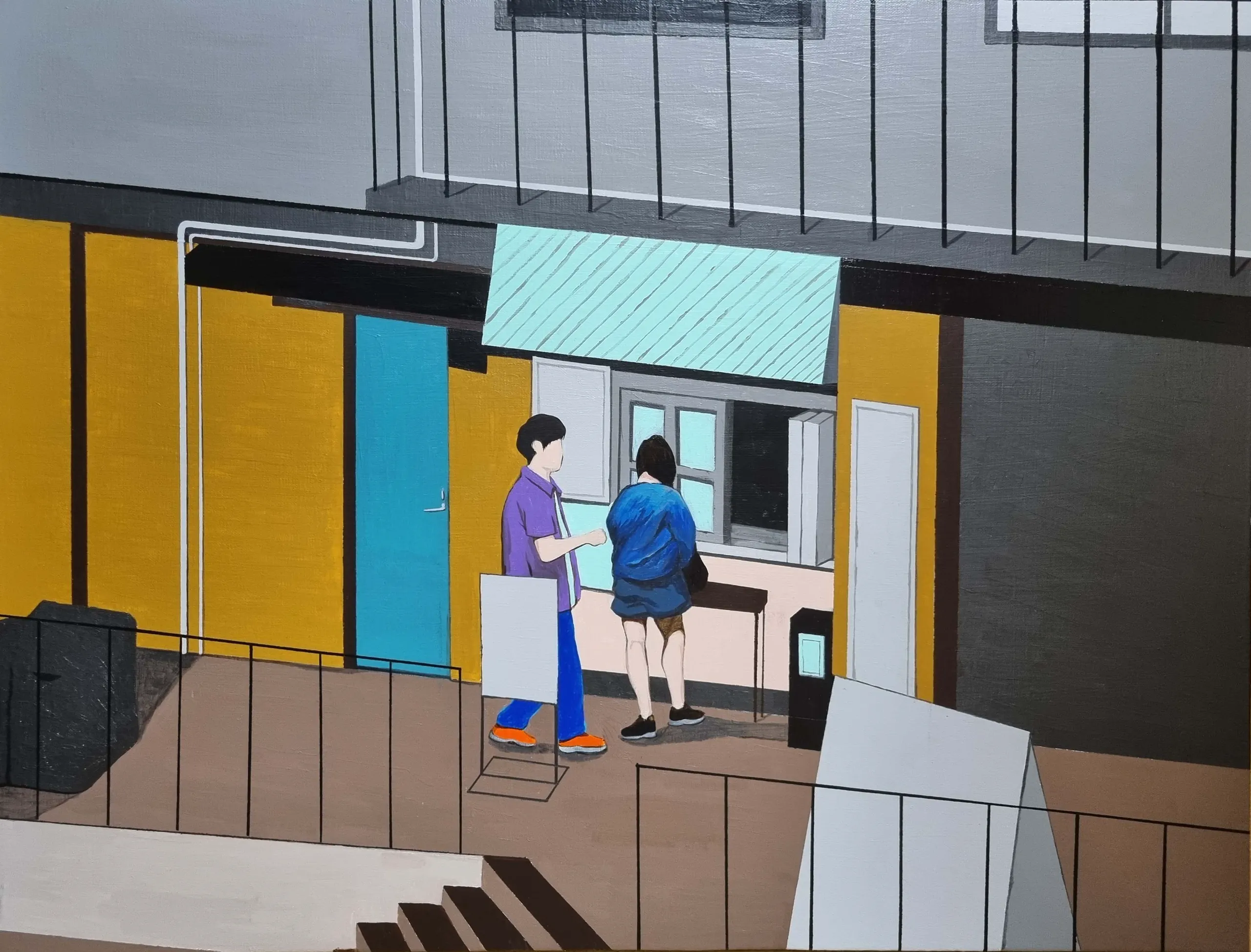 신건우, 〈TOKYO CITY 6〉, 캔버스에 아크릴, 72x53cm, ₩1,800,000