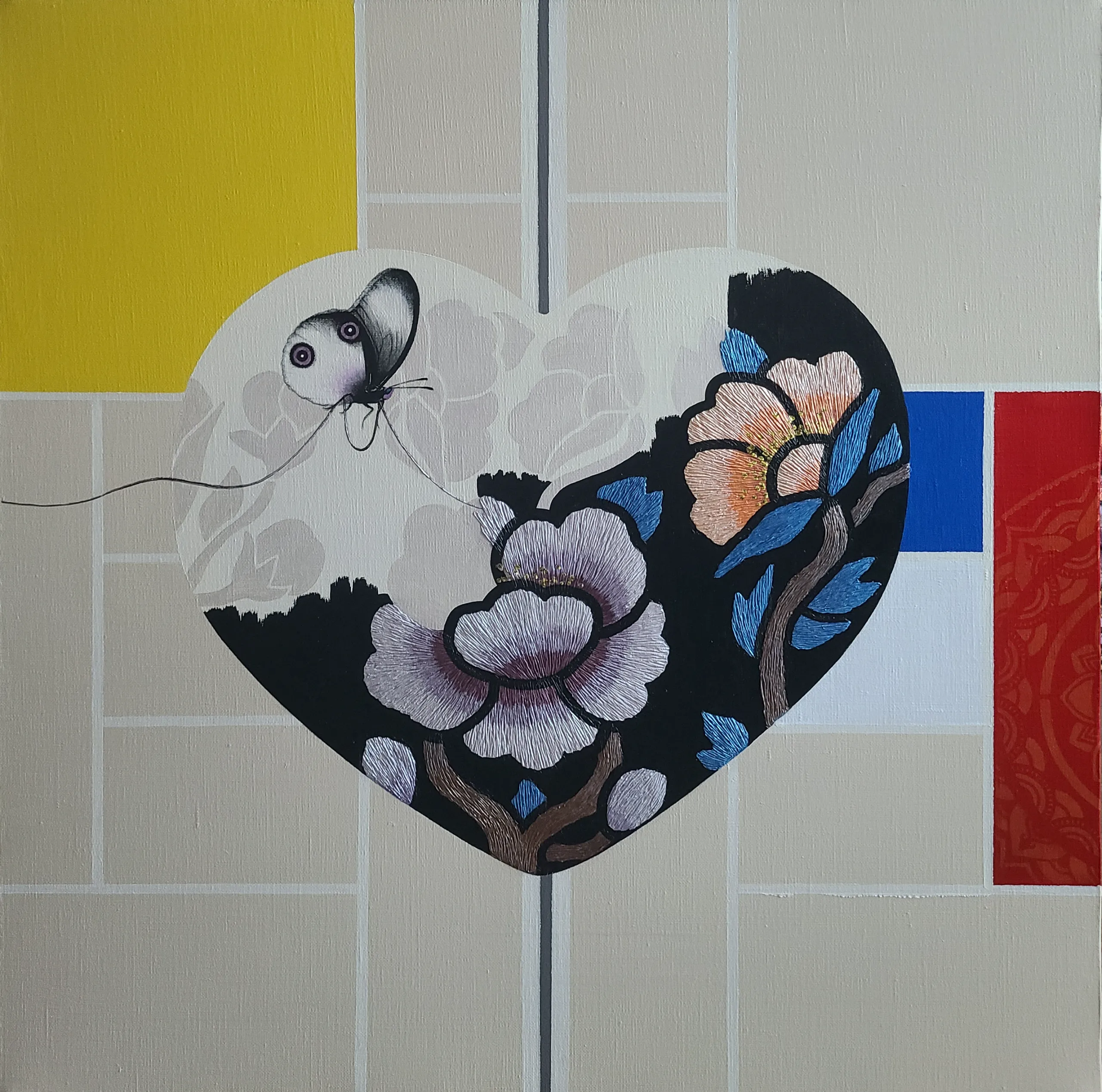 송광연, 〈Butterfly's Dream〉, Acrylic on Canvas, 72.7x72.7cm, ₩9,000,000