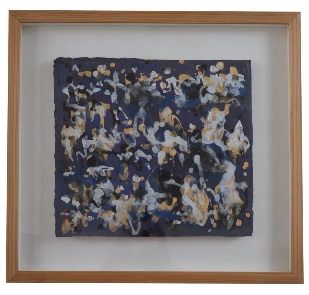 이익태, 〈Beam Letter〉, 2011, Acrylic, 한지, 60x55cm
