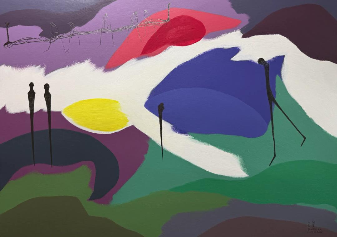 등작, 〈존재는 증명하지 않는다〉, India ink, acrylic, pencil on paper, 108x78cm, ₩4,000,000