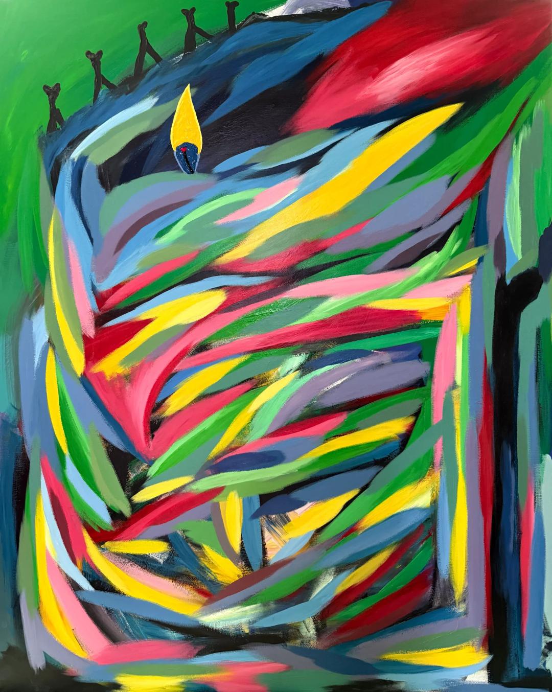 등작, 〈우리를 위해 기도해 주세요〉, 130.3x162.2cm, ₩17,000,000