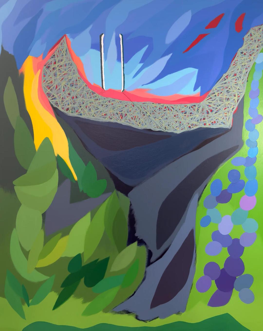 등작, 〈존재가 움직이기 시작했다〉, acrylic on canvas, 130.3x162.2cm, ₩17,000,000