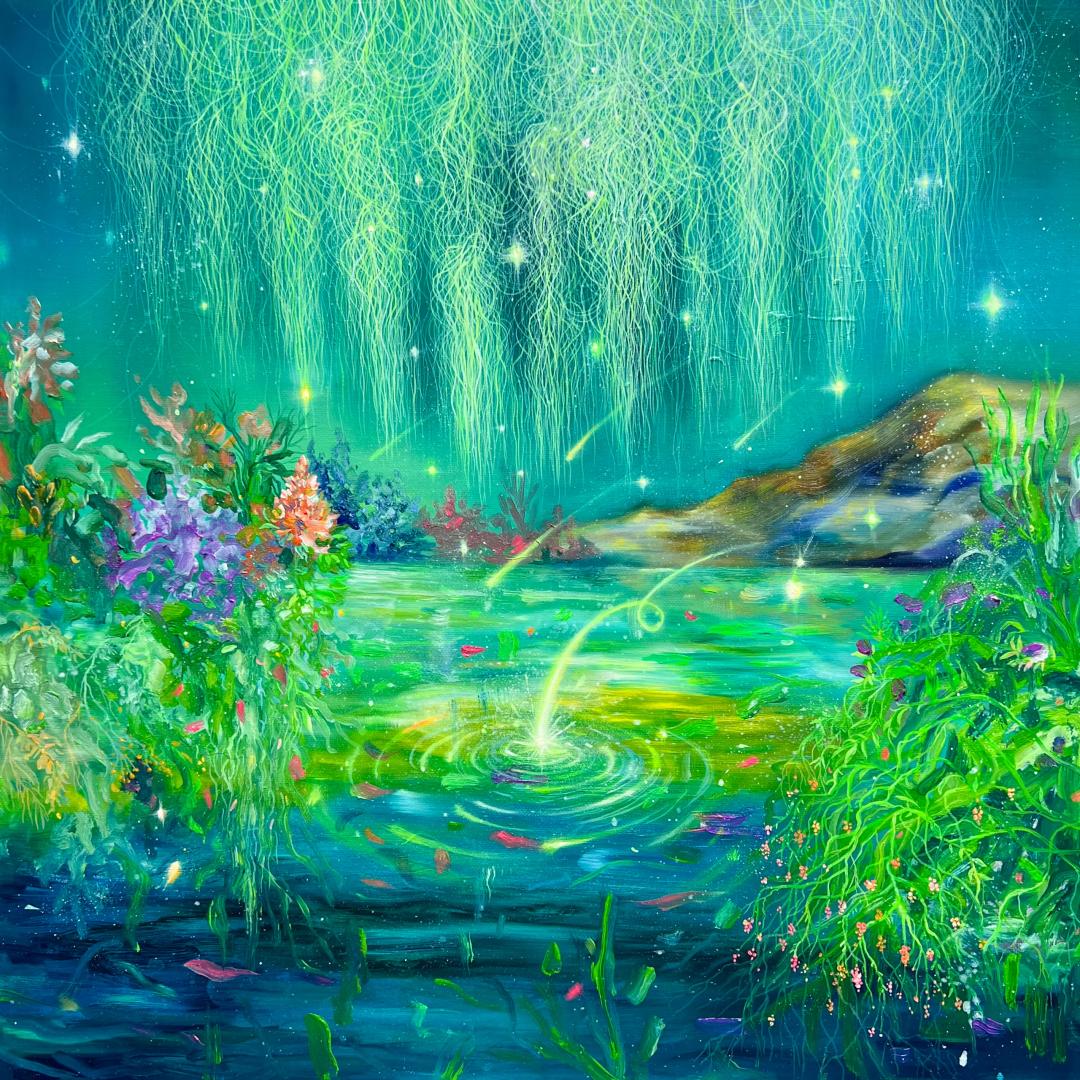 이유지, 〈염원의 안식처 〉, 2025, Oil on canvas , 45.5x45.5cm