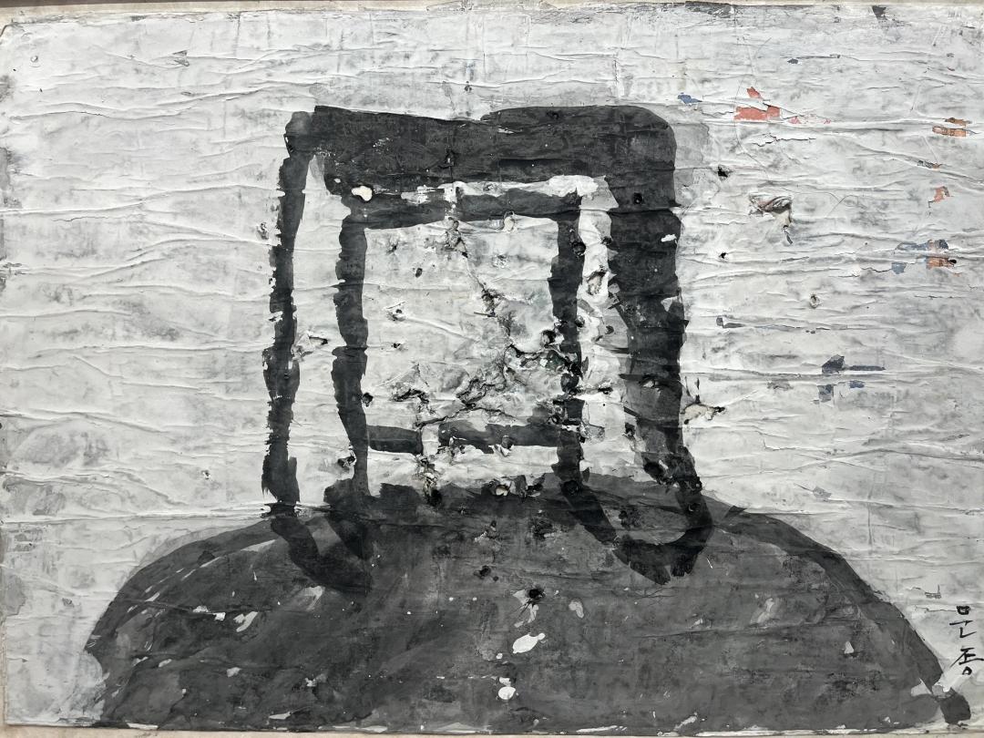 박문종, 〈인물 1〉, 종이에 먹 호분, 57x40cm, ₩4,000,000