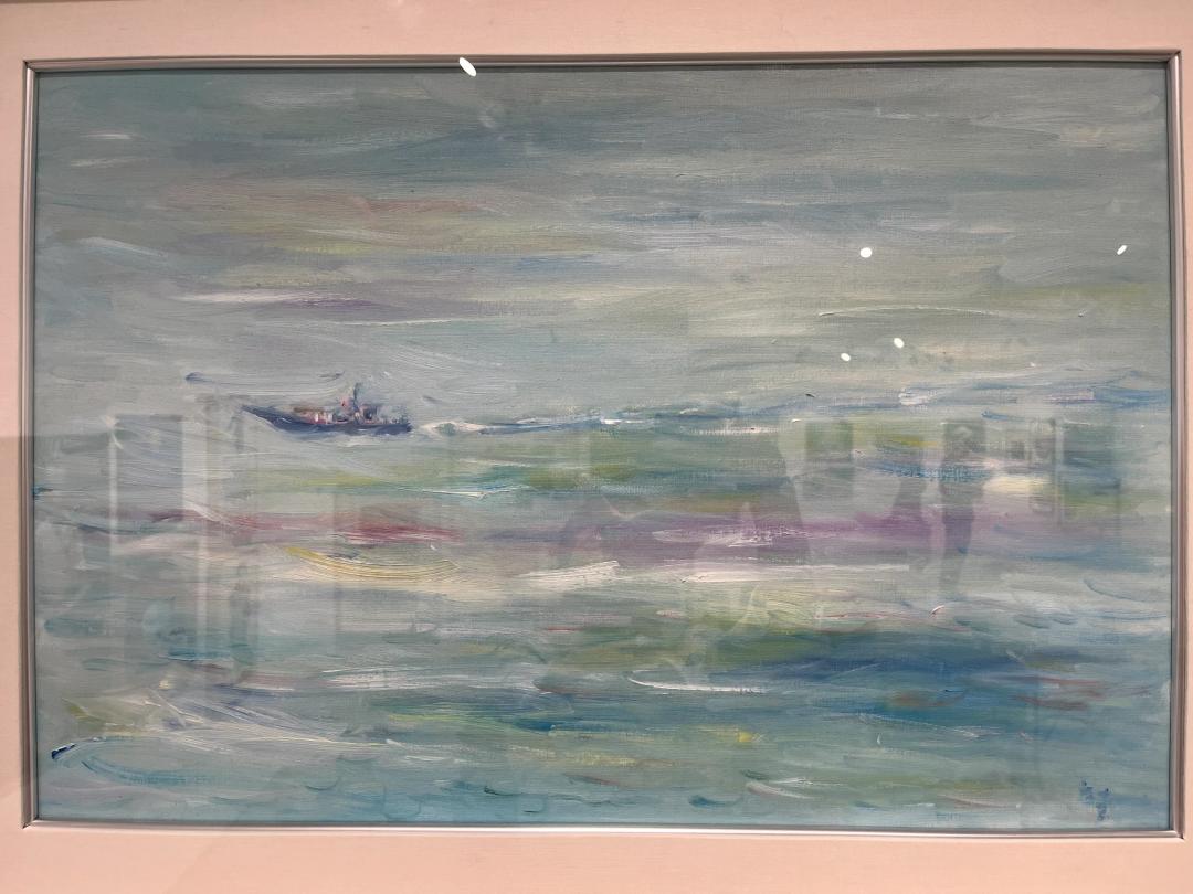 권순철, 〈마산 바다 1〉, 천에 유채, 60x40cm, ₩27,000,000