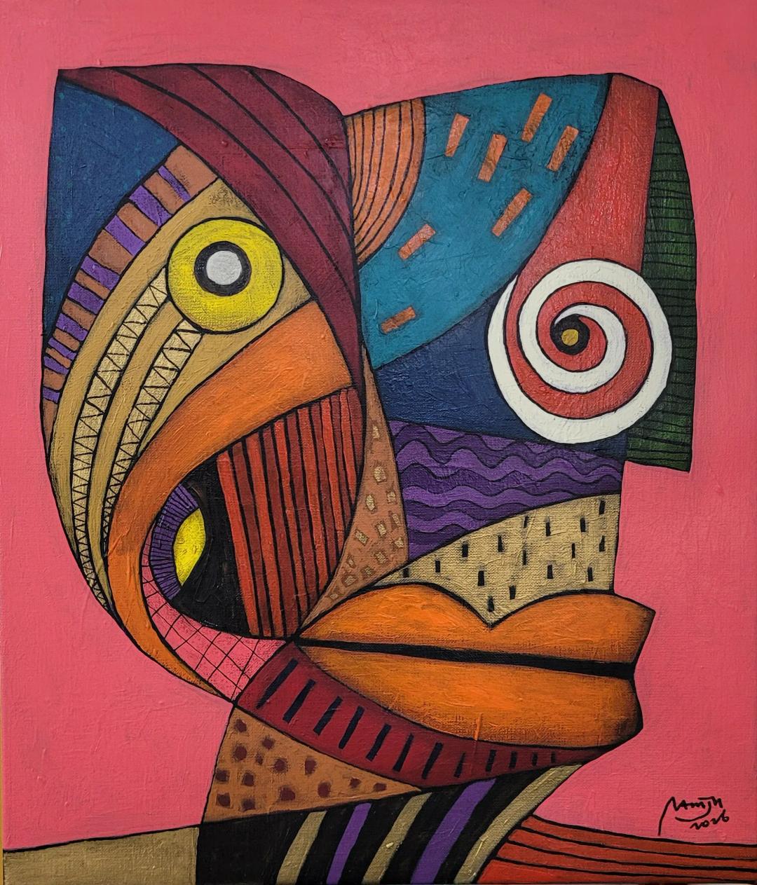남진현, 〈인생, 그 모순성에 대하여〉, acrylic on canvas, 45.5x53cm, ₩1,500,000