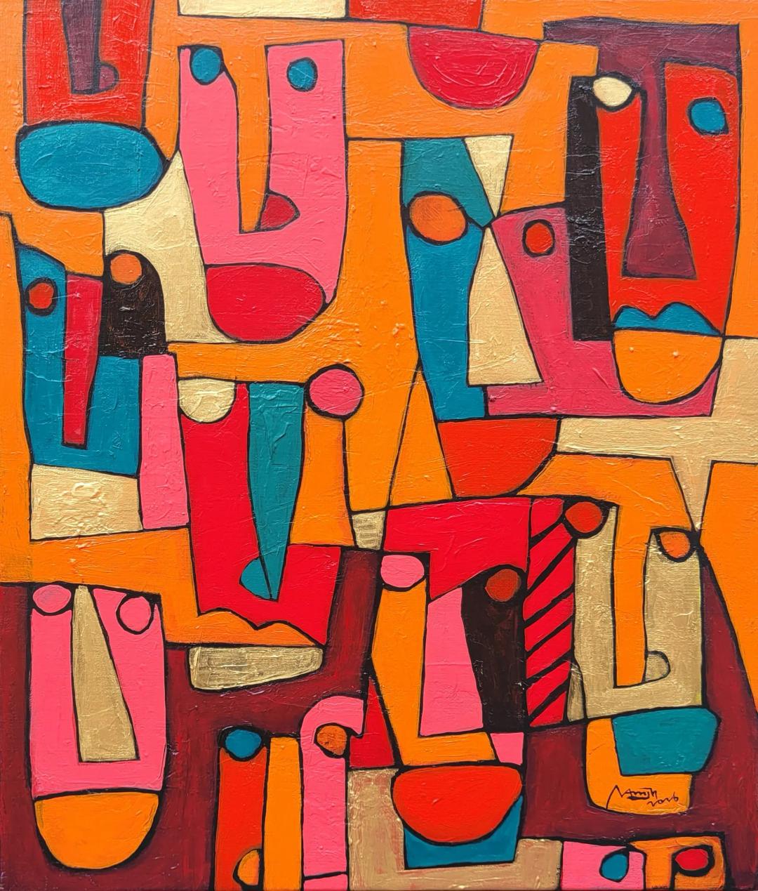 남진현, 〈인간유별〉, acrylic on canvas, 45.5x53cm, ₩1,800,000
