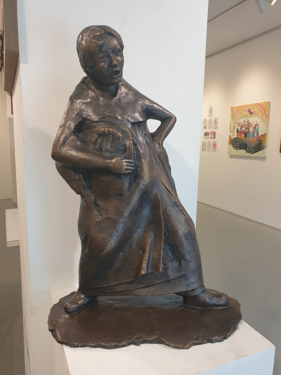 심정수, 〈춤사위〉, 브론즈, 48x65x25cm — '현실과 발언' 창립회원 조각가의 1983년 작업
