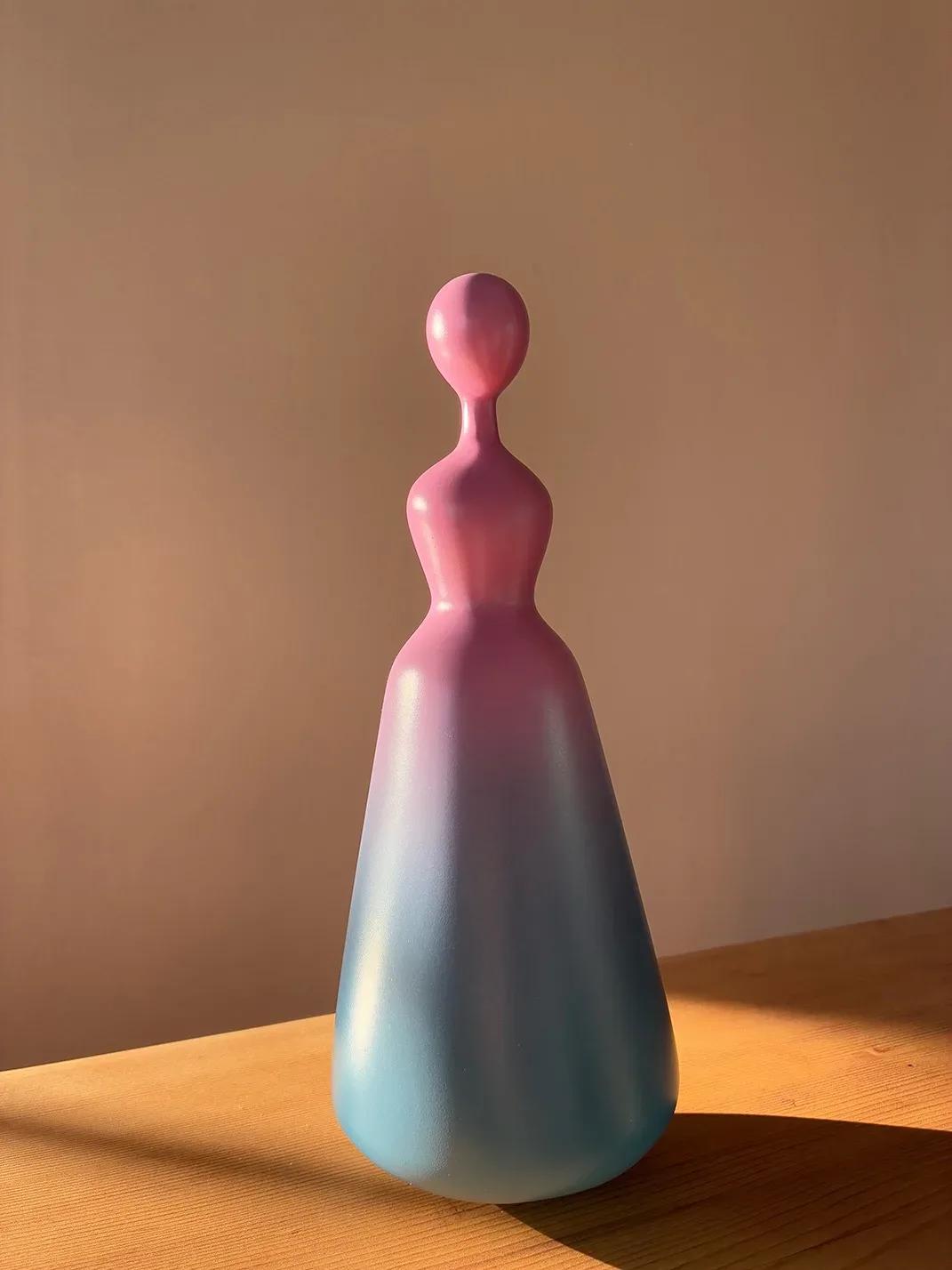 양순열, 〈Ottogi – Pink DB Matte〉, Car paint on resin, 1.2x1.2x28.5cm, 판매 완료