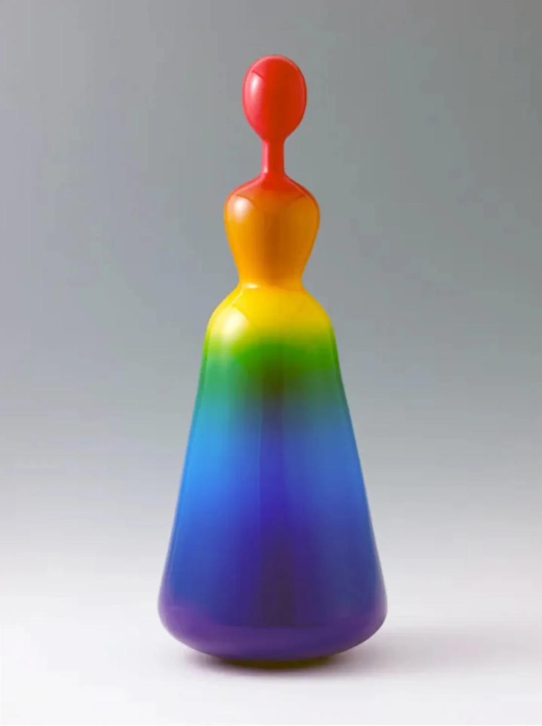 양순열, 〈Ottogi Earthy Rainbow Matte〉, 2021, Car paint on resin, 40x40x65cm