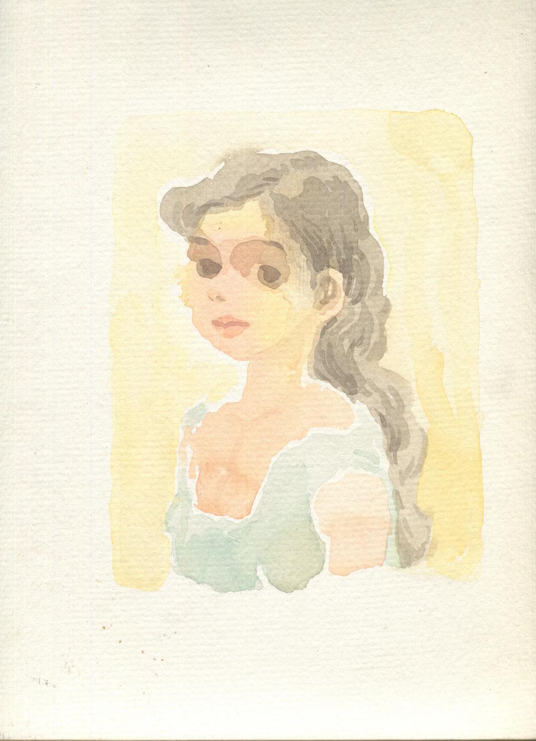 박재동, 〈소녀〉, 21x30cm, ₩3,000,000