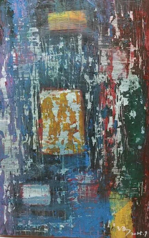 이광수, 〈回4〉, 캔버스에 아크릴, 60x45cm — 생존 국내 작가의 작품은 양도가와 관계없이 양도소득세 비과세