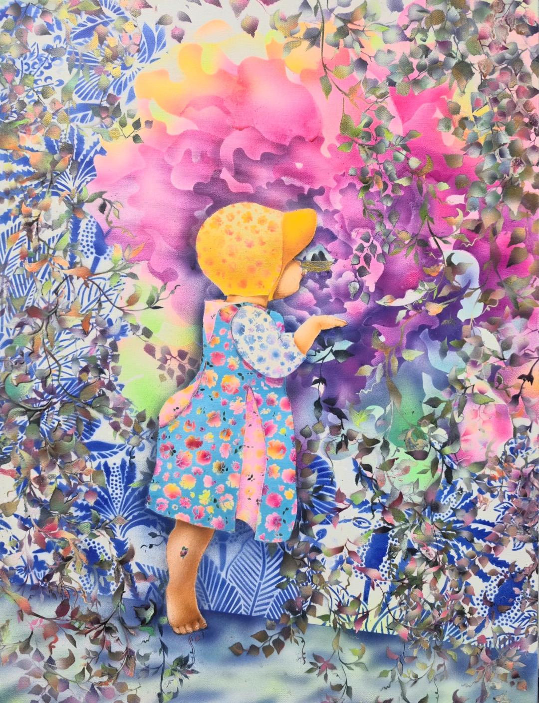 박현정, 〈달달한 생명수〉, Oil on canvas, 45.5x60.6cm, ₩2,900,000