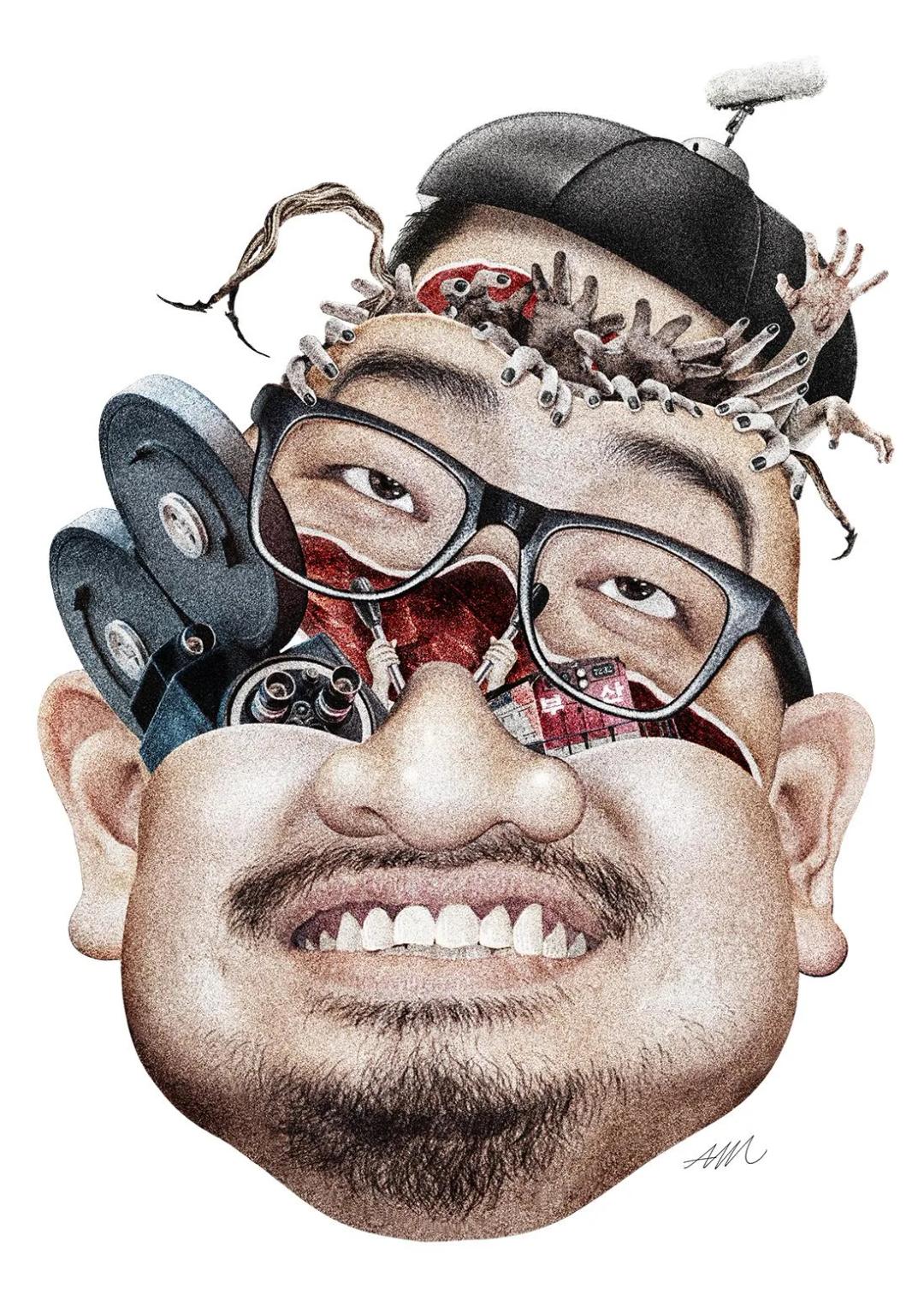 아트만두, 〈연상호 감독〉, 2024, Digital print, 42x30cm
