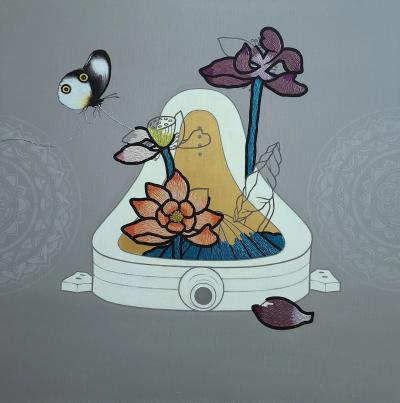 Butterfly's Dream, Acrylic on canvas 2025 by Song Gwangyeon