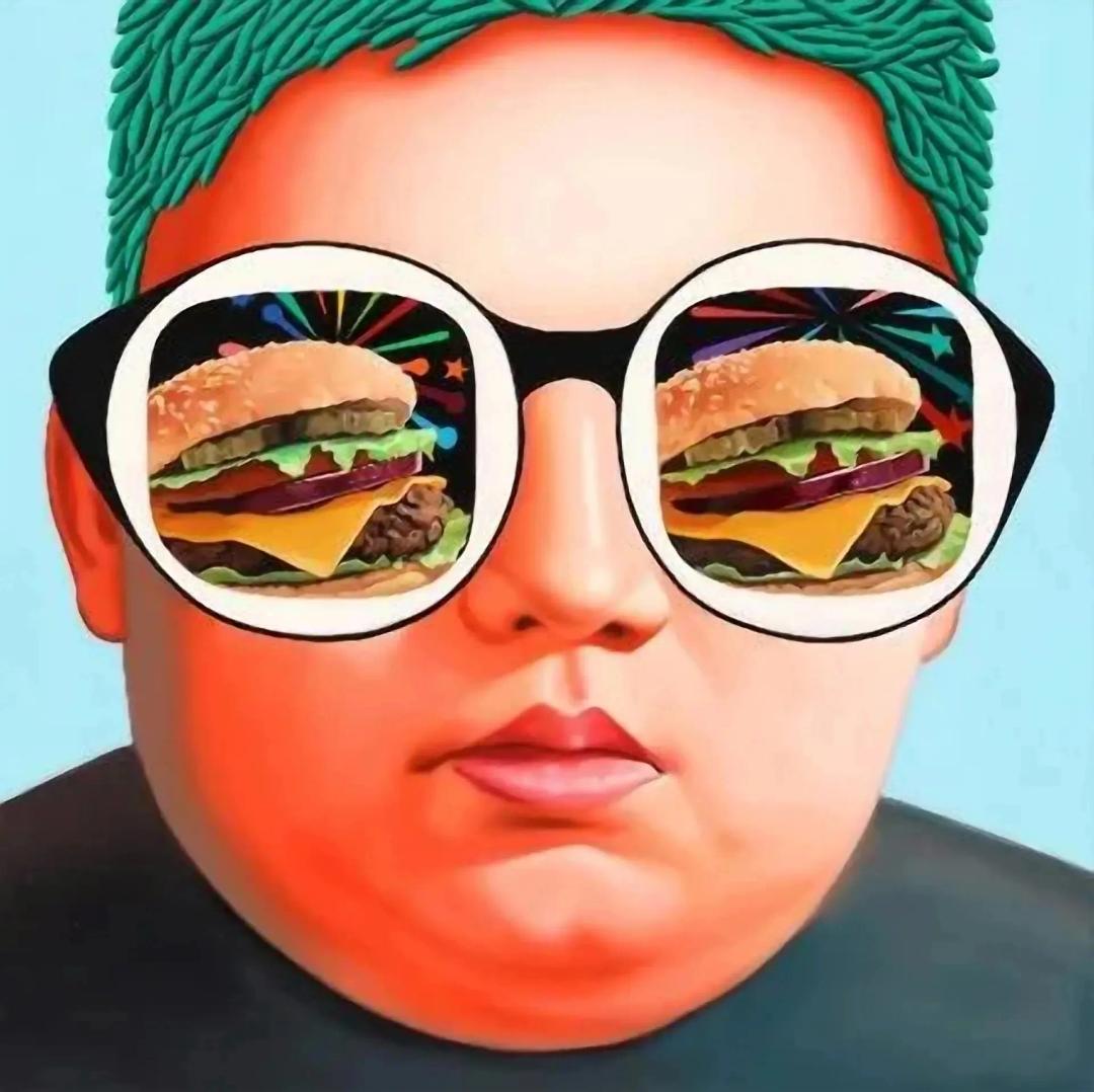Choi Yun Jung, pop kids #96, 2016, oil on canvas, 53×53 cm