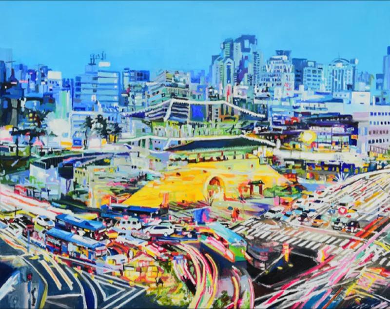 김주희, 〈동대문〉, 2024, Oil on canvas, 90.9x72.7cm