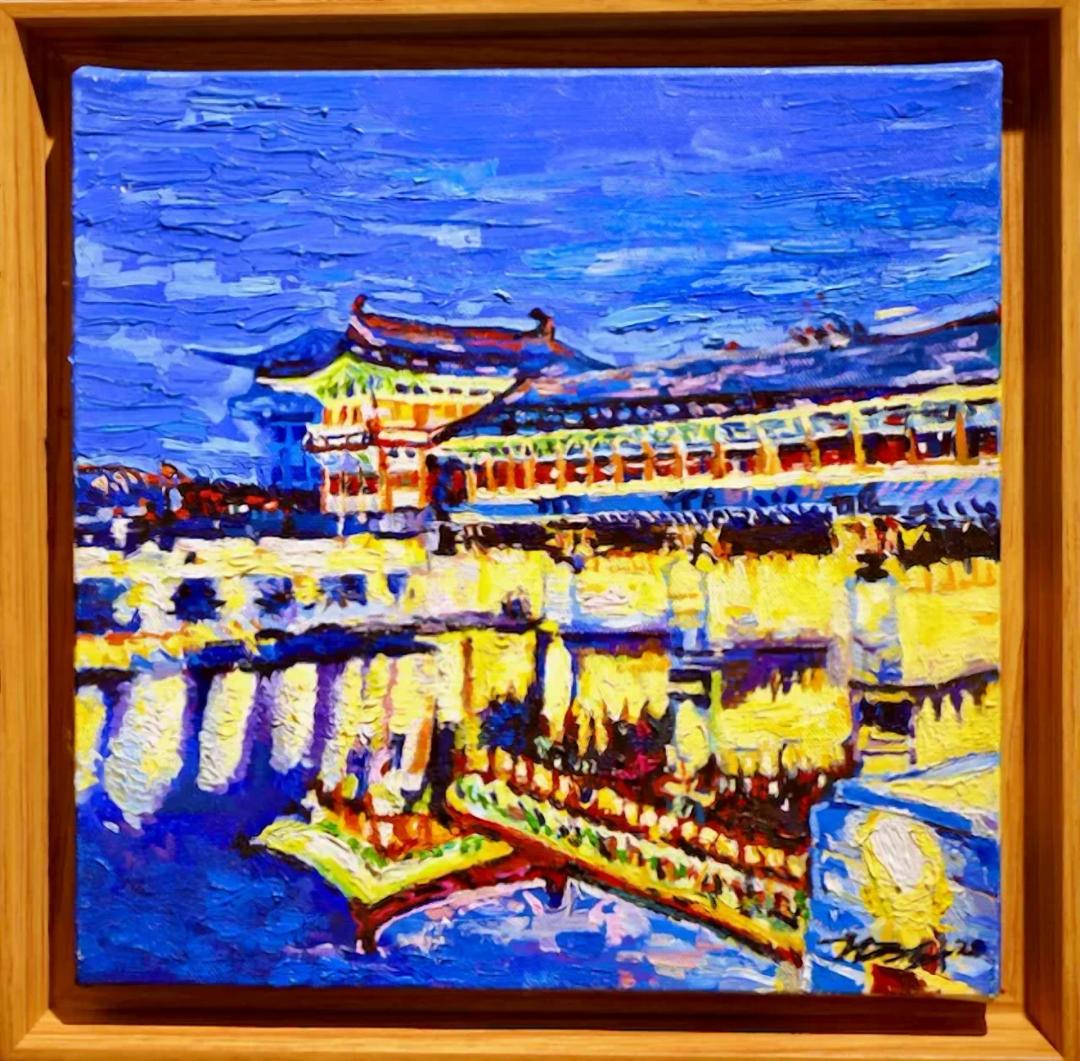 김주희, 〈월정교〉, Oil on canvas, 31.8x31.8cm, ₩500,000